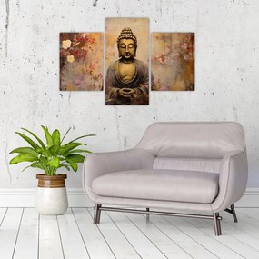 Obraz - Budha, maľba (90x60 cm)