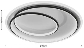 Brilagi - LED stmievateľné stropné svietidlo FLARE LED/38W/230V 3000-6000K + diaľkové ovládanie