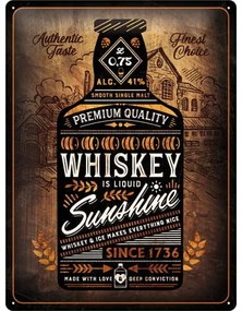 Plechová ceduľa Whiskey Sunshine