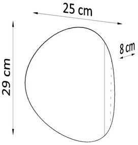 Sollux SL.0935 - Nástenné svietidlo SENSES 2xG9/40W/230V čierna
