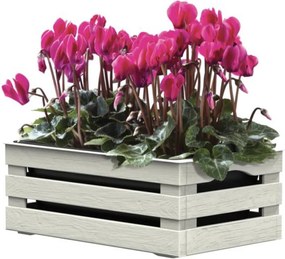 BAMA Bednička TINA Flower 1 WT, farba biela