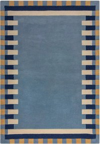 XXXLutz VLNENÝ KOBEREC, 160/230 cm modrá, žltá Flair Rugs - Online Only bytové doplnky - 003165040902