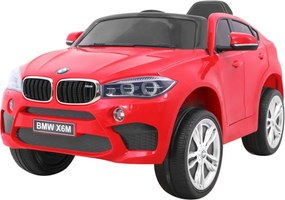 Ramiz Detské elektrické autíčko BMW X6M - červené SUV + diaľkové ovládanie