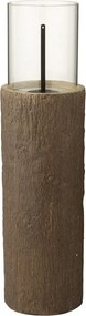 Hnedý biokrb v tvare kmeňa stromu Brasero Trunk - Ø 23*88 cm