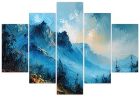 Obraz - Maľba hôr (150x105 cm)