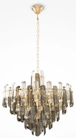 Maytoni DIA200PL-08G - Luster na reťazi FLARE 8xE14/40W/230V