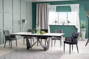 Jedálenská stolička RICARDO VELVET zelená