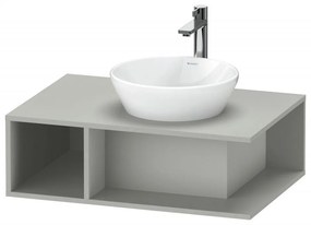 DURAVIT D-Neo závesná skrinka pod umývadlo na dosku, 1 otvorená priehrada vľavo, 800 x 550 x 260 mm, betón šedá matná, DE495800707