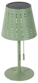 Vonkajšia stolná lampa zelená vrátane LED 3-stupňové stmievanie nabíjateľná a solárna - Ferre
