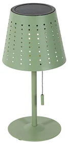 Vonkajšia stolná lampa zelená vrátane LED 3-stupňové stmievanie nabíjateľná a solárna - Ferre