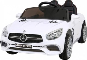 Ramiz Mercedes Benz AMG SL65 S elektrický pre deti Biely + diaľkové ovládanie