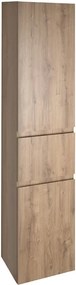 Aqualine Aqualine, ALTAIR vysoká skrinka s košom 40x184x31cm, dub emporio, AI485L