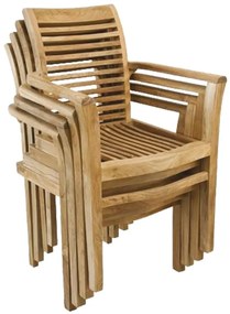 TEXIM BALI I - záhradný jedálenský stôl + 6 x kreslo STUCKING/NEW, teak