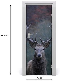 Fototapeta samolepiace na dvere jeleň príroda 75x205 cm