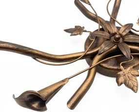 Prisadený luster ROZETA 3xE14/40W/230V bronzový