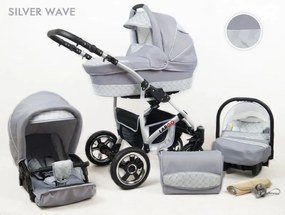 Kombinovaný kočík Raf-pol Largo - Silver Wave (2-kombinácia)