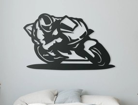 drevko Obraz Jazda motorkára Rozmer obrazu: 27,5 x 44,5 cm, Farba dekorácie: Čierna