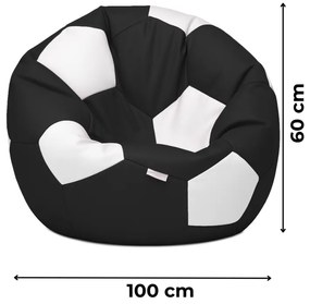 Sedací vak futbalová lopta čierno-biela EMI