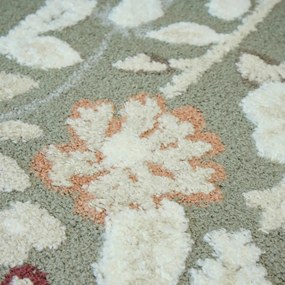 Angel Carpet, Kusový koberec Aurora 25 Green, 60x110, zelená, kancelária