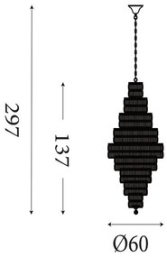 Searchlight 1500-13AB - Luster na reťazi EMPIRE 13xE14/60W/230V