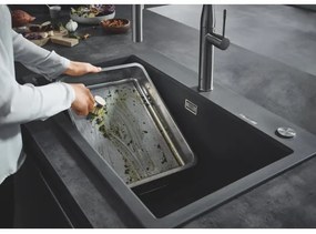 GROHE 31652AP0 - Kompozitný drez K700 780 × 510 mm granit/čierna