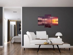 Obraz - Pláž pri západe slnka (90x60 cm)