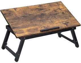 Rustikálny skladací stolík pod notebook 60 x 35 cm