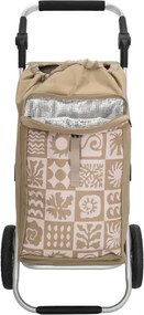 Beagles Béžový kárový nastaviteľný nákupný vozík na kolieskach “Hercules“