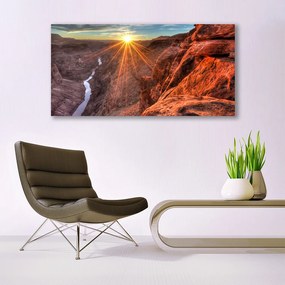 Obraz plexi Slnko púšť krajina 120x60 cm