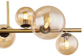 Globo 56135-9D - LED Luster na tyči RIHA 9xG9/3W/230V mosadz