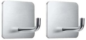 Nalepovacie kovové háčiky - 2 ks