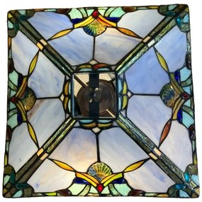 Lampa s retiazkami Tiffany vitráž kolekcia BLUE Ø36*60