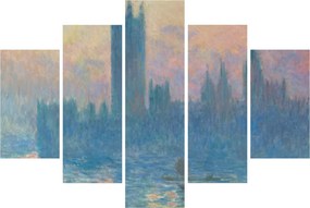 Obraz - Claude Monet, The Houses of Parliament, Sunset, reprodukcia (150x105 cm)
