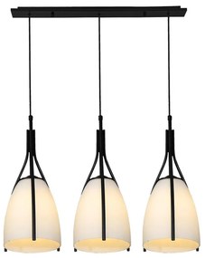 Luxera 61302 - Luster na lanku ZORZO 3xE27/60W/230V