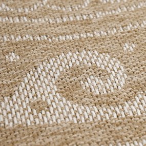 Béžový okrúhly vonkajší koberec ø 80 cm Comilla – Ayyildiz Carpets
