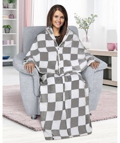 Bellatex Televízne vrece Korall Kocka sivá, 150 x 200 cm