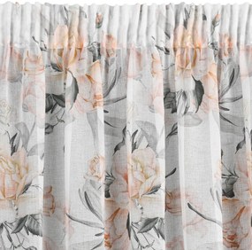 ZÁVES NA PÁSKE ELLIE 140X270 CM KVETY