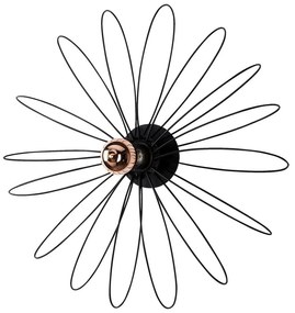 Čierne nástenné svietidlo Hemdem – Opviq lights