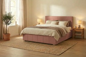 Postel RAM 120x200 cm Ružová Bez matraca