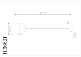 Globo 15999H1 - Závesný luster na lanku RAGUSA 1xE27/60W/230V pr. 25 cm