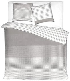 Mistral Home obliečka 100% bavlna Domas sivobéžová - 140x200 / 70x90 cm