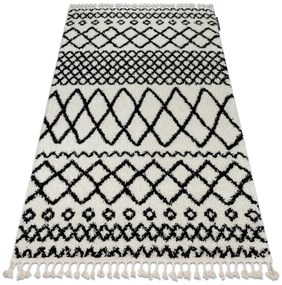 Behúň BERBER SAFI, biely, strapce