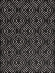 Koberec Breeze black/ clif grey 120 x 170 cm