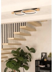 Eglo 901716 - LED Stropné svietidlo BOYAL 2xLED/12W/230V 3000K béžová/čierna