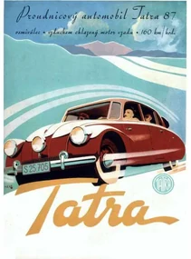 Ceduľa Tatra 87 -160km/hod
