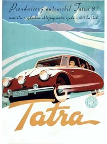 Ceduľa Tatra 87 -160km/hod