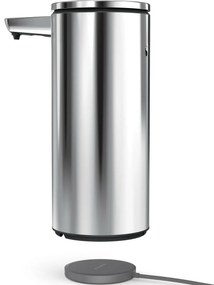 Simplehuman bezdotykový dávkovač s držiakom našpongiu 414 ml, leštená nehrdzavejúca oceľ