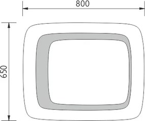 Nimco LED zrkadlo 650x800 - ZP 7001