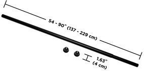 Oceľová roztiahnuteľná garniža 137 - 229 cm Chroma - Umbra