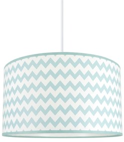 Luster na lanku ZYGZAK ZELENÁ 1xE27/60W/230V